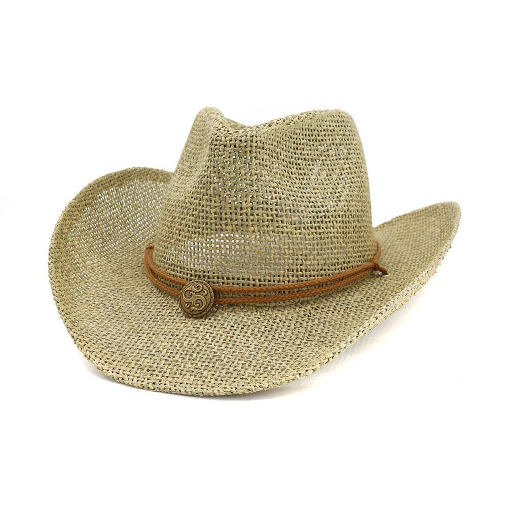 Western Style Cowboy Straw Hat