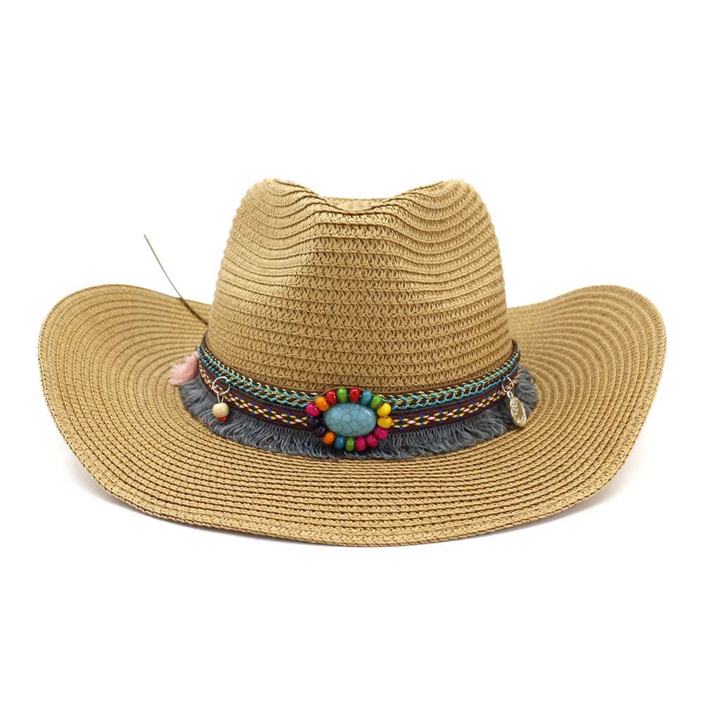 Western Cowboy Straw Hat Outdoor Beach Hat