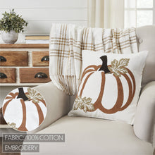 Load image into Gallery viewer, Wheat Plaid Pumpkin Pillow
