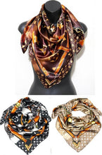 Load image into Gallery viewer, Dupe Monogram Silk Scarf
