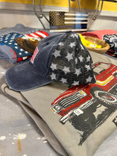 Load image into Gallery viewer, Distressed Denim Flag Ballcap
