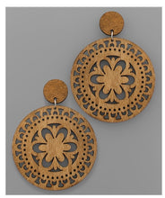 Load image into Gallery viewer, Wood Disc Earring Large
