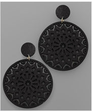 Load image into Gallery viewer, Wood Disc Earring
